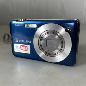 CASIO Exilim EX-S10A 10.1 MP Digital Camera Blue PARTS/REPAIR Blurry Lens READ - Bild 1 von 9