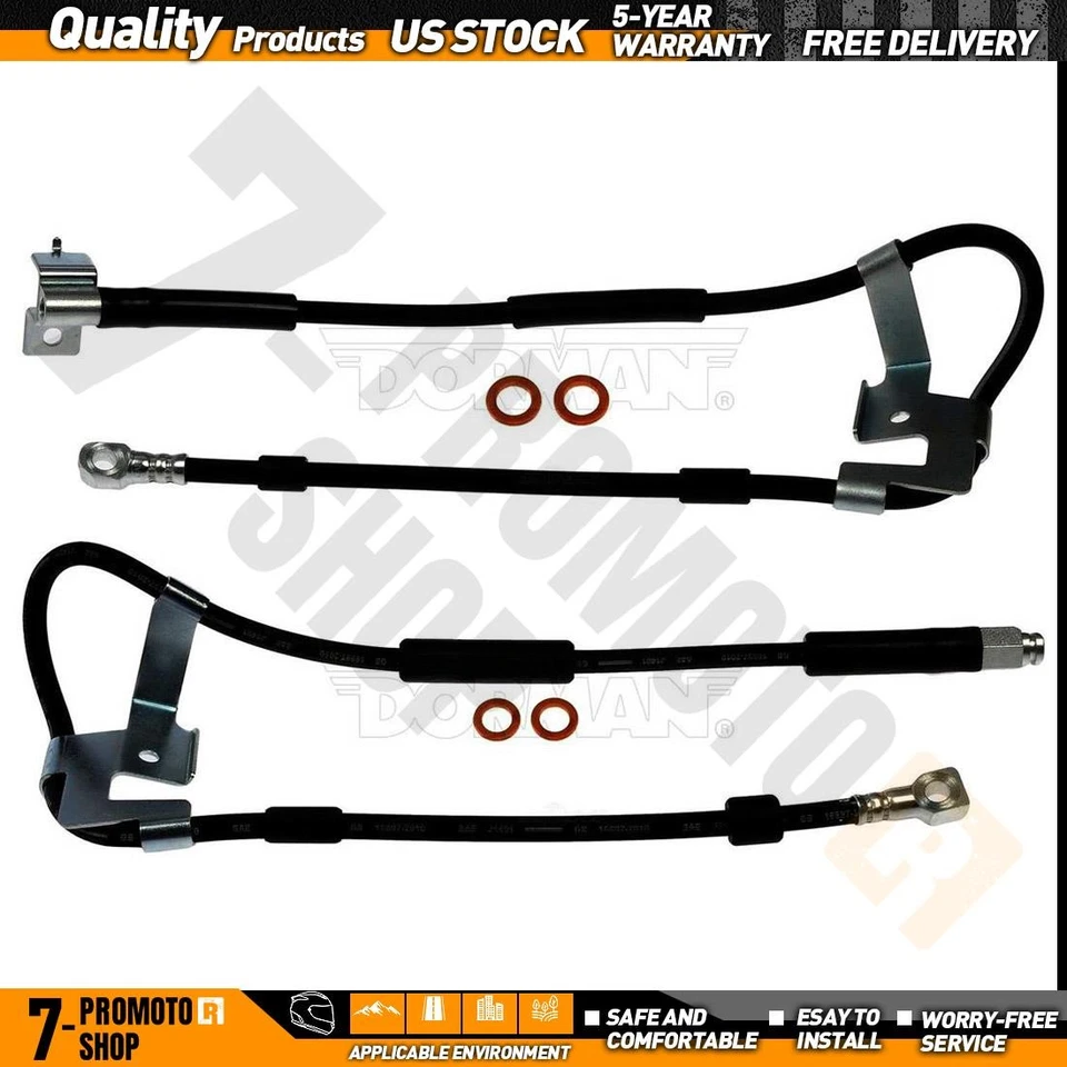 Manguera hidráulica de freno delantero izquierdo derecho para Dodge Ram 2500 1994-1999 Foto 1 de 4