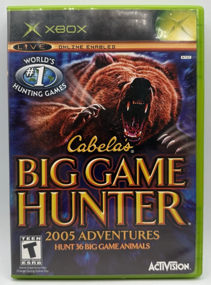 Cabela's Big Game Hunter Adventures Microsoft Xbox,Complete Manual 2005 - Image 1 of 3