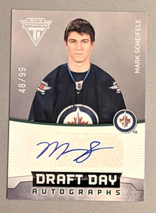 Mark Scheifele 2011-12 Panini Titanium #5 Draft Day Autographs Auto Rookie 48/99 - Picture 1 of 2