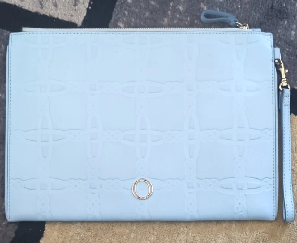 Oroton - Light Blue Clutch Bag - Image 1 of 4