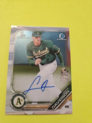 LOGAN DAVIDSON 2019 2ST BOWMAN CHROME AUTO  #CDA-LD A'SS S.S - Image 1 of 3