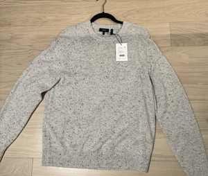 THEORY MEN WOOL CASHMERE DONEGAL CREAM MULTI SWEATER SIZE Medium NWT - Picture 1 of 5