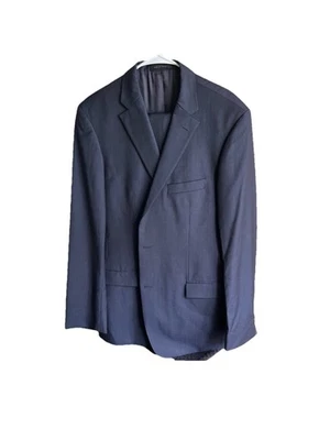 Traje Hugo Boss 44L Pasini2 Movie2 | Lana Super 100s | Rayas azules | 38x34 Foto 1 de 4