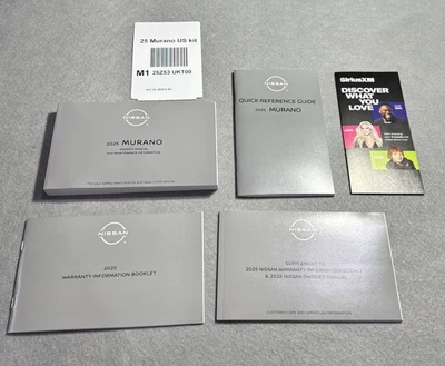 2025 Nissan Murano Owners Manual Set NEW SL SV Platinum Factory Original Books