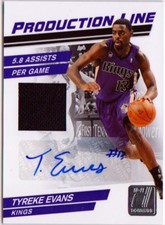 Tyreke Evans 2010/11 Donruss Jersey Auto /25 Kings
