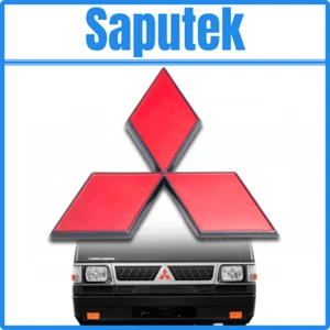 FIT FOR MITSUBISHI DELICA COLT L300 EMBLEM LOGO BADGE 3D CHROME - Bild 1 von 6