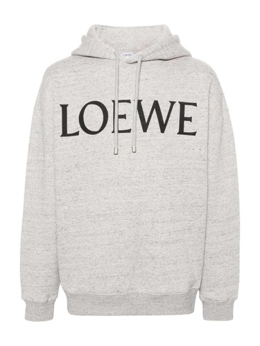 Felpa con cappuccio grigia con logo sul petto Loewe. Taglia XXL. Nuovo con etichette. Prezzo consigliato £860
