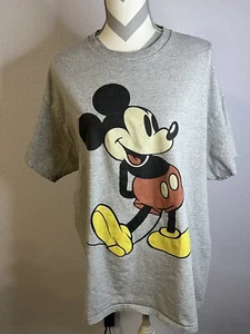 Disney Mickey Mouse Unisex grau Grafik T-Shirt Tee Retro skurril Gr. XL 46 48 - Bild 1 von 3