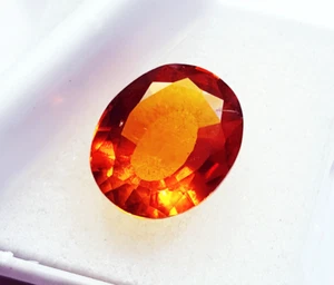 10.60 Ct Natural Orange Sapphire Oval Shape Loose Gemstone Certified - Picture 1 of 6