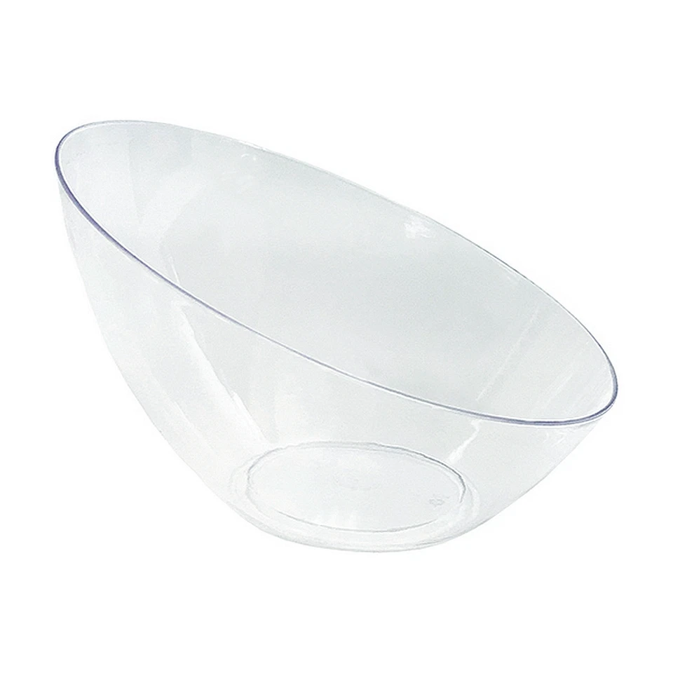 1 of Party Essentials 60 Oz. Angle Bowls - Clear - Image 1 of 1