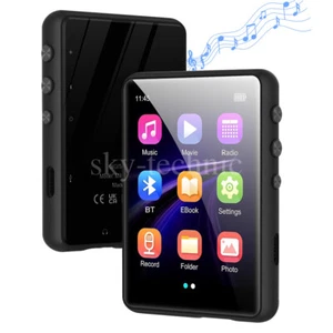 16GB/64GB Bluetooth MP3 Player HiFi Bass Musik Spieler HD mit FM Radio Alarm - Picture 1 of 26