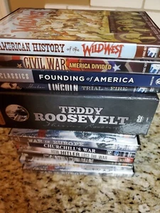 12 DVD's on American History, WW1 and WWII (6 are sealed) ships free - Picture 1 of 6