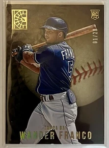 2022 Panini Capstone Luxury Suite GOLD RARE Wander Franco RC 1/20 Tampa Bay !!! - Picture 1 of 3