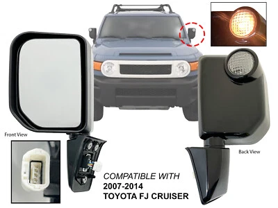 Espejo retrovisor TOYOTA FJ CRUISER 2007-2014 con luz de señalización lado del conductor Foto 1 de 4