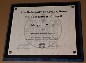 10.5x13.0 Wall Award Plaque Recognition Graduation Certificate Employee of Year - Picture 1 of 2