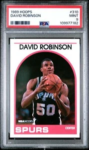 Graded 1989 Hoops David Robinson #310 Rookie RC Basketball Card PSA 9 Mint - Picture 1 of 2