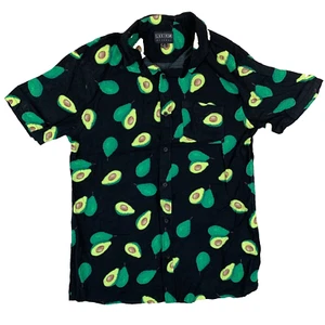 Lucid Apparel Avocado Grafikdruck Kragen Hemd Größe Herren Medium M - Bild 1 von 13