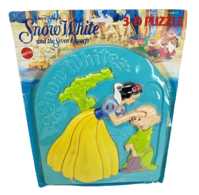 ВИНТАЖНЫЙ 1993 СНЕГ БЕЛЫЙ И СЕМЬ ГНОМОВ 3D ПЛАСТИКОВЫЙ ЛОТОК ГОЛОВОЛОМКА В УПАКОВКЕ - Изображение 1 из 4
