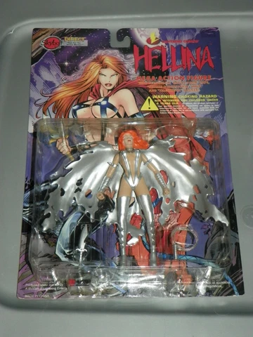 Hellina Silver Mega Action Figure Lightning Comics Skybolt  1997-CONTENTS ONLY Cover