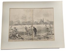 1874 BOSTON RED STOCKINGS PHILADELPHIA ATHLETICS BASEBALL HARPERS WEEKLY England