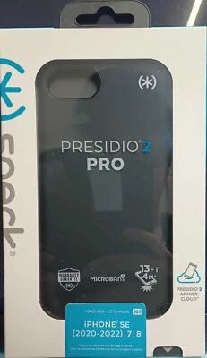 Funda Speck Presidio2 Pro para iPhone SE (2020-2022)/8/7-Negra Foto 1 de 2