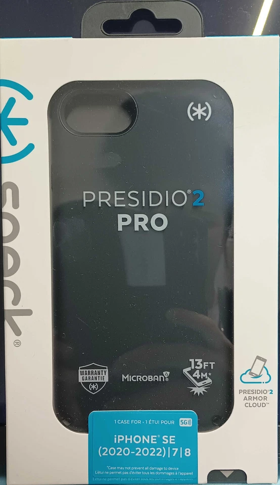 Speck Presidio2 Pro Case For iPhone SE (2020-2022)/8/7-Black
