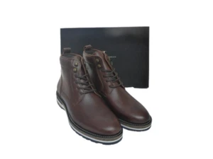 Jasper Conran Lisbon Borg Botas Marrón Con Cordones Zapato Cuero Para Hombre Talla 7 Eur 41 - Imagen 1 de 16