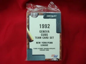 1992 GENEVA CUBS FLEER PROCARDS MINOR LEAGUE BASEBALL TEAM SET CHICAGO CUBS - Picture 1 of 4