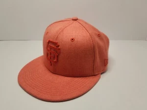 New Era Genuine MLB San Francisco Giants Light Orange 59FIFTY Hat 7 1/4" - Picture 1 of 6