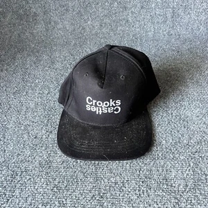 Crooks & Castles Snap Back Hat Cap Men's One Size Black Casual Outdoor Hat EUC - Picture 1 of 4