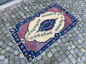 Area rug,Turkish rug,Handmade rug,Vintage rug,Wool area rug,Carpet 3,3 x 5,8 ft - Picture 1 of 11