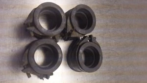 1980 Honda CB 650 Intake Manifolds w Clamps Insulators 80 cb650 T1-15 - Picture 1 of 6