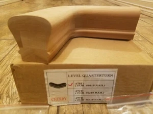 Cherry Wooden Handrail Staircase Wood Hand Rail Railing Quarter Turn  - Picture 1 of 3