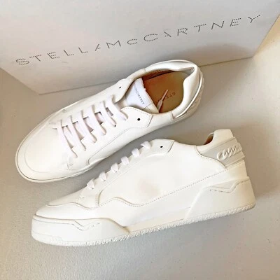 $510 Stella McCartney Hombres Sligo Alter Nappa Cadena Cordones Tenis Entrenadores Foto 1 de 4