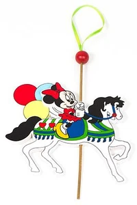 Disney Minnie Mouse Rides a Carousel Christmas Ornament - Picture 1 of 2