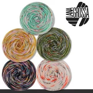 Lana Grossa 5 x 100 g Meilenweit 100 Spray Stricken Wolle Merino 5 Farben - Bild 1 von 11