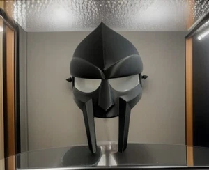 MF Doom Mask Gladiator Mad-villain Face Armor Medieval Helmet-Black - Picture 1 of 6