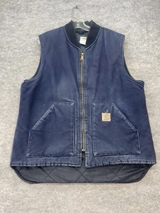 Carhartt Weste Herren XL Tall V02MDT Blau Full Zip Steppfutter MADE IN USA - Bild 1 von 17