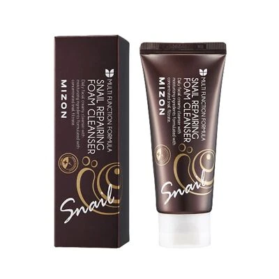 Limpiador de espuma reparadora de caracoles MZ, limpiador facial suave y suave (60 ml) Foto 1 de 4