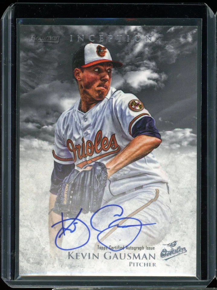 2013 Bowman Inception KEVIN GAUSMAN rookie RC autograph AUTO blue jays - Image 1 of 2