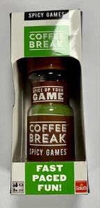 Kaffeepause würzige Spiele schnelles Spaß tragbares Reise-Würfelspiel Alter 8+ Neu im Karton - Bild 1 von 4
