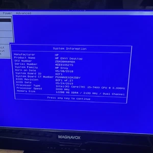 HP ENVY Desktop Computer / Intel i5-7400 @3.0 GHz / 12 GB RAM / No HDD - Picture 1 of 6
