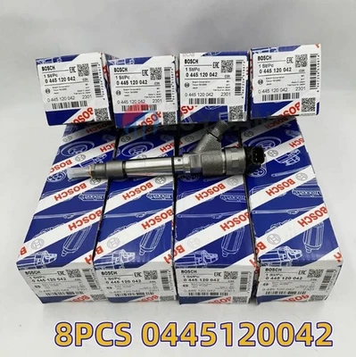 8PCS 0445120042 Bosch Fuel Injectors For Chevy 6.6L 06-07 GMC Duramax LBZ Hummer Foto 1 de 4