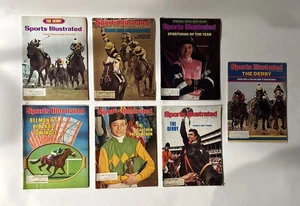 Vintage Lot 7 Sports Illustrated 1970's Horse Racing Affirmed Magazines - Bild 1 von 3