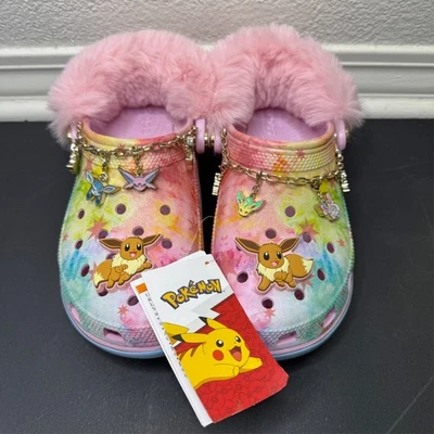 NEW Pokémon x Crocs Classic Platform Clog EEVEE Prismatic Evolutions WOMENS 5 - Image 1 of 4