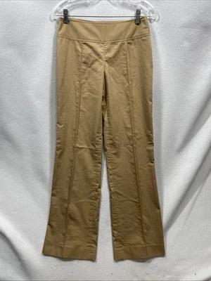 Pantalones elásticos planos caqui talla 4 Mossimo para mujer Foto 1 de 4