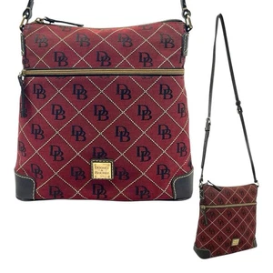 DOONEY & BOURKE Jacquard Leather Signature Crossbody Bag Handbag NWOT - Picture 1 of 24
