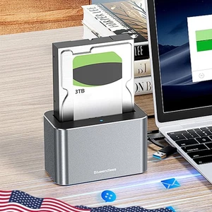 Adaptador Base de Disco Duro SAS a USB 3.0 5Gbps para SSD HDD SATA/SAS de 2.5 y 3.5 Pulgadas - Imagen 1 de 9