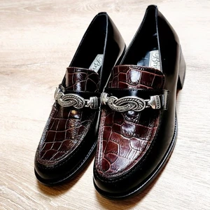 Zapatos Mocasines Brighton Sofia Mujer De Colección Talla 6M Cuero Hechos en Italia Nuevos sin Etiquetas - Imagen 1 de 12